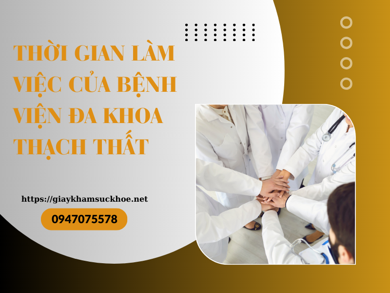 Làm giấy khám sức khỏe bệnh viện ĐK Thạch Thất cần lưu ý gì?