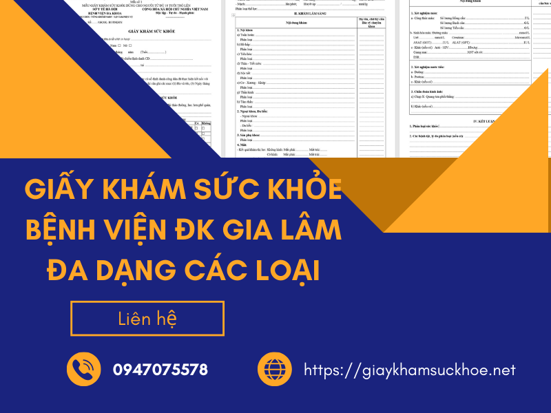 3 lý do nên chọn làm giấy khám sức khỏe bệnh viện ĐK Gia Lâm