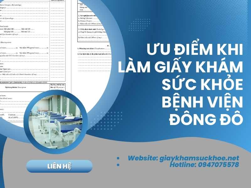 Có nên làm giấy khám sức khỏe bệnh viện Đông Đô không?