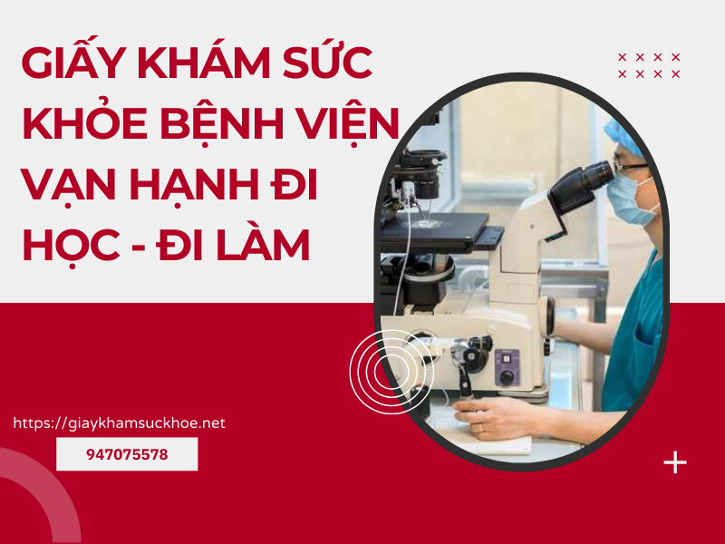 Giấy khám sức khỏe bệnh viện Vạn Hạnh có những loại nào?