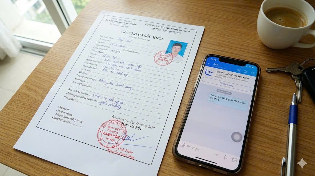 Dịch vụ làm giấy khám sức khỏe xin việc nhà máy lấy ngay uy tín