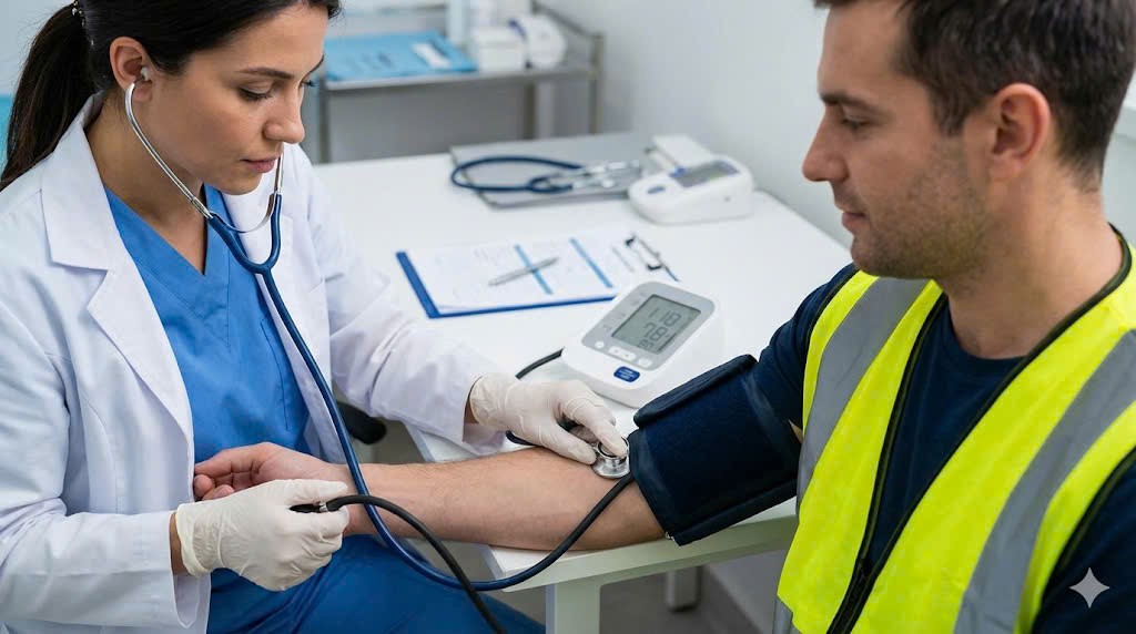 Quy trình khám sức khỏe xin việc nhà máy gồm xét nghiệm máu và chụp xquang