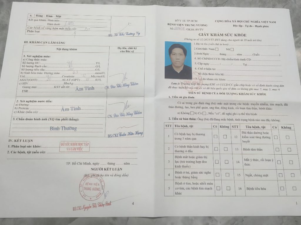 chon mau giay kham a3 thong tu 32 khi cong ty khong yeu cau ro