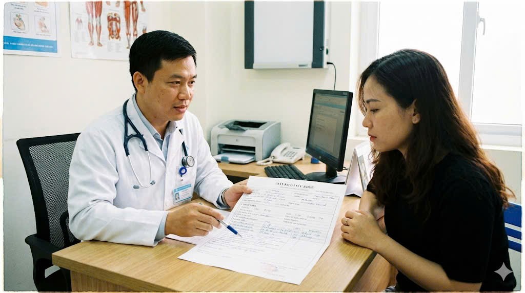 Điền tiền sử bệnh lý khám sức khỏe