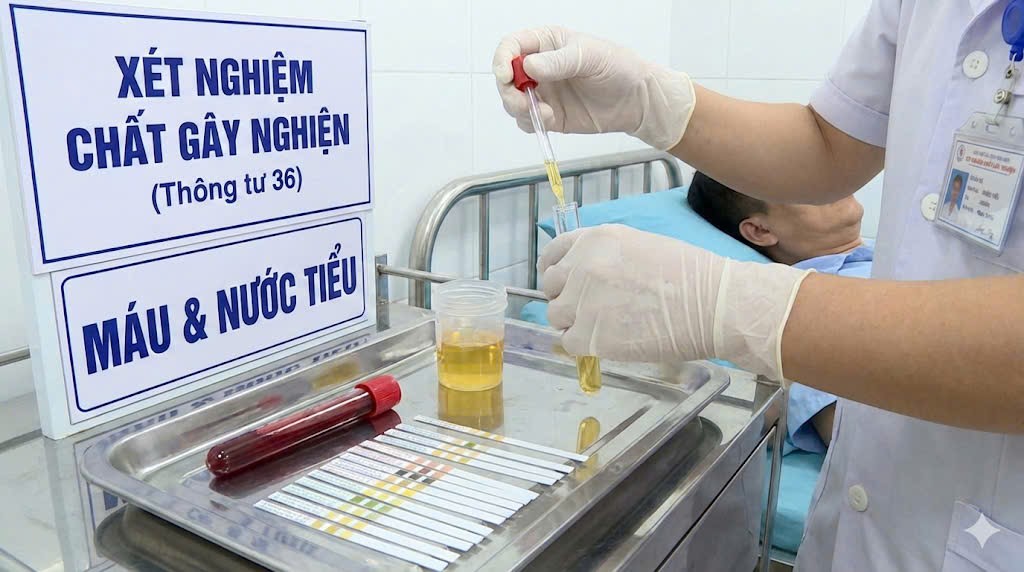 Xét nghiệm ma túy khám sức khỏe lái xe